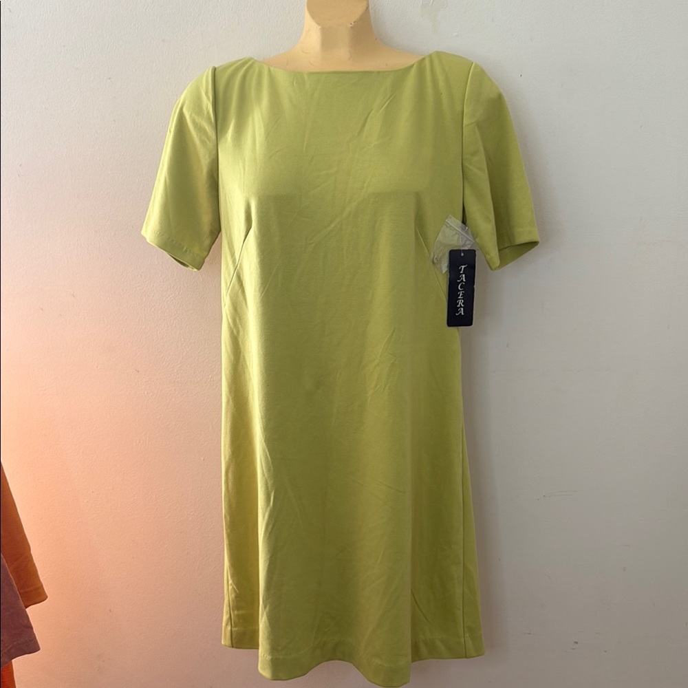 Elegant Green Shift Dress